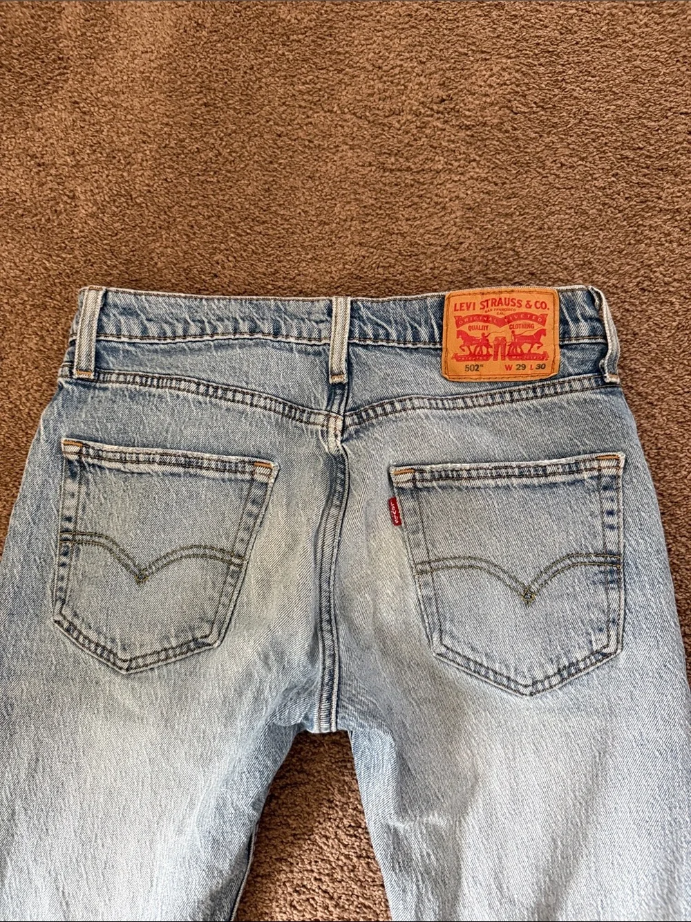 W29 L30 Levi's Light Blue Slim Straight Men's Jeans